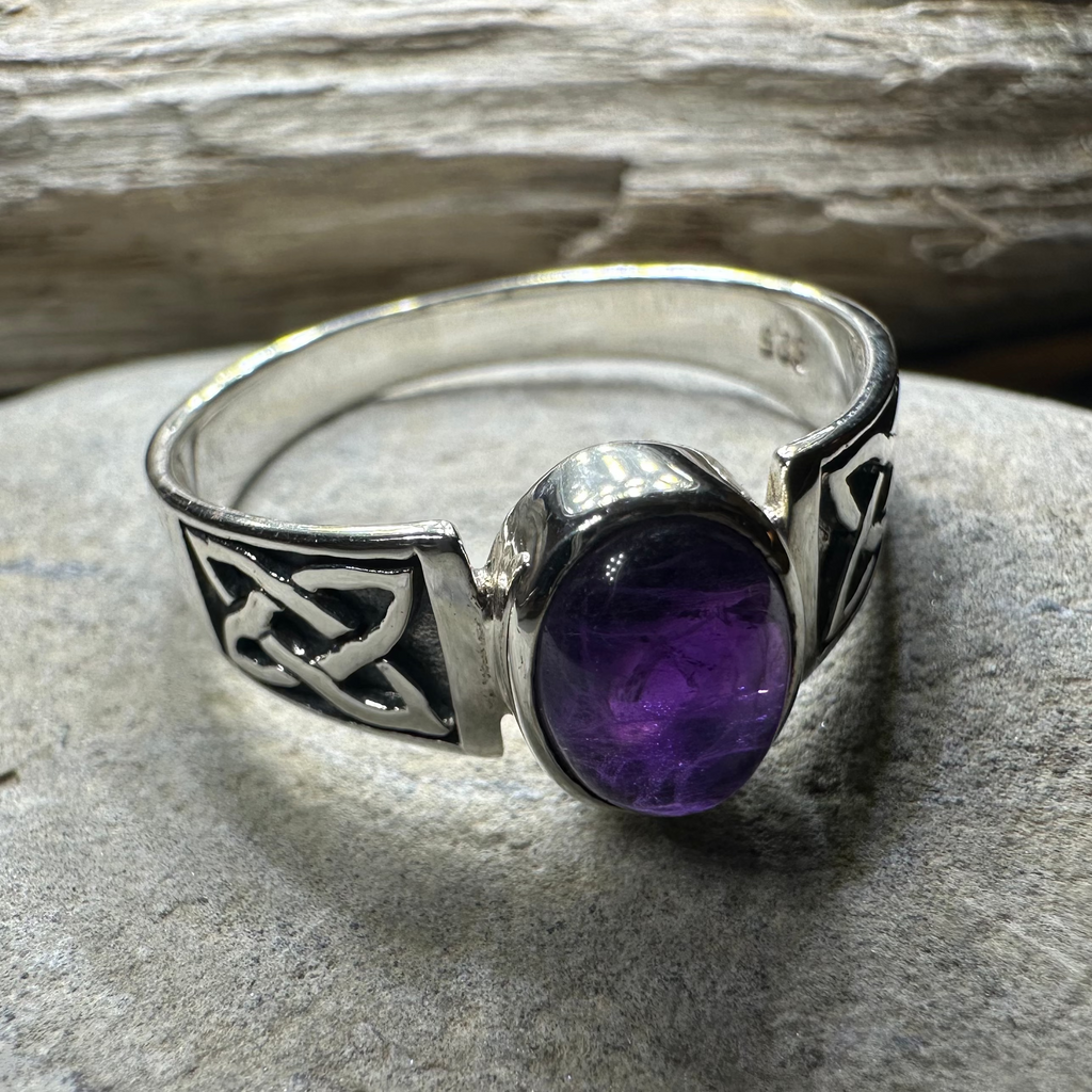 Syra Celtic Knot Ring in Sterling Silver