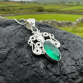 Mirra Owl Necklace in Sterling Silver