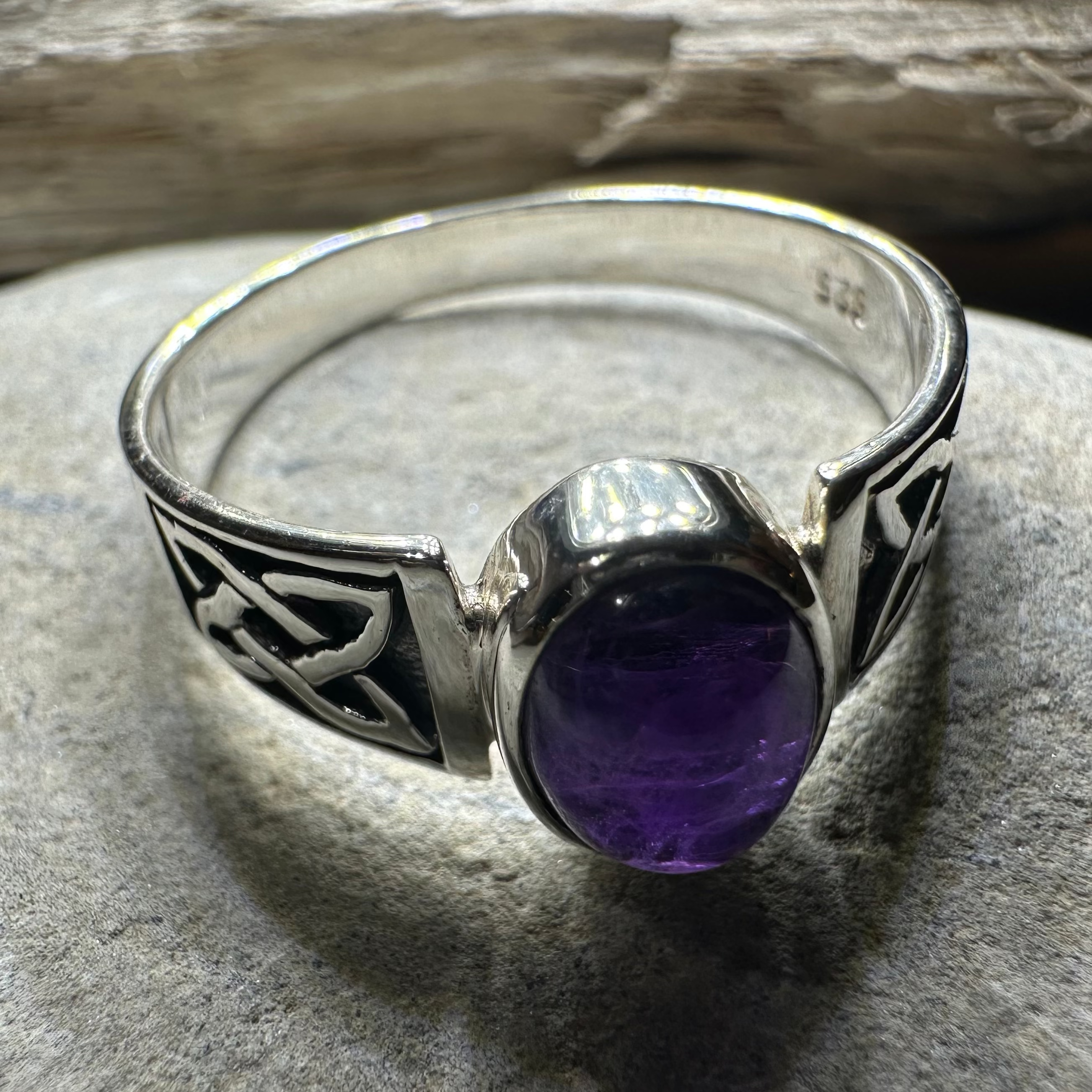 Syra Celtic Knot Ring in Sterling Silver