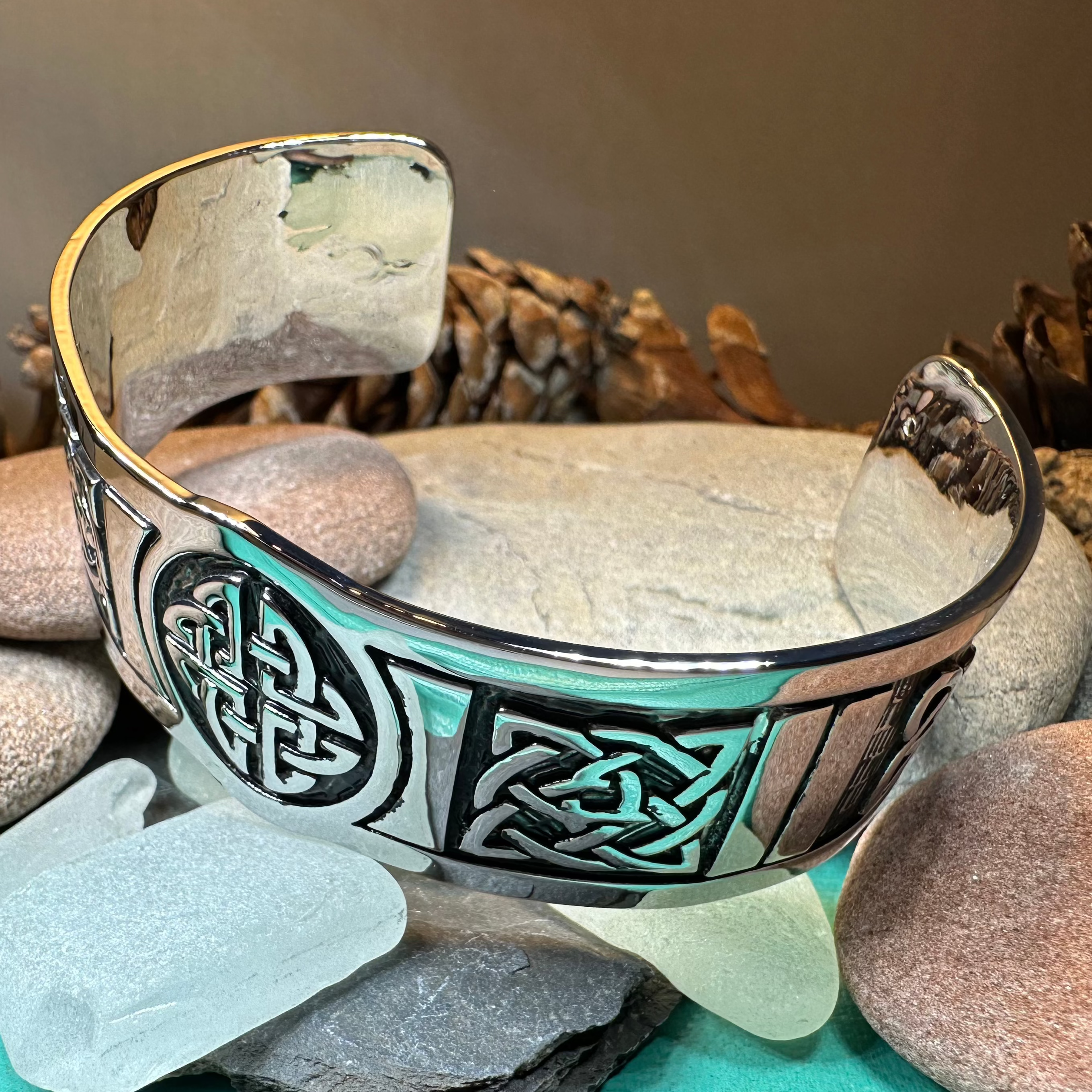 Ancient Knots Celtic Cuff Bracelet