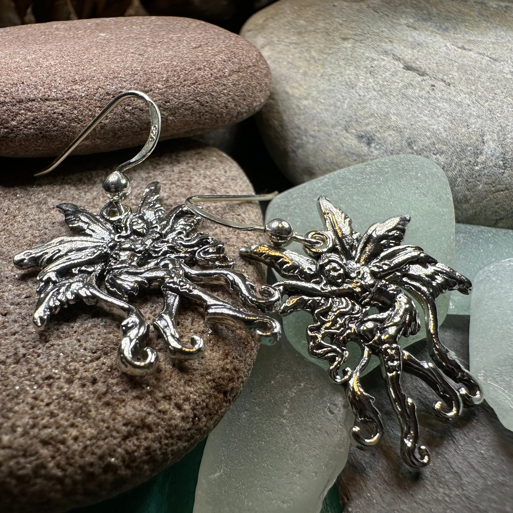 Firefly Fairy Earrings in Sterling Silver