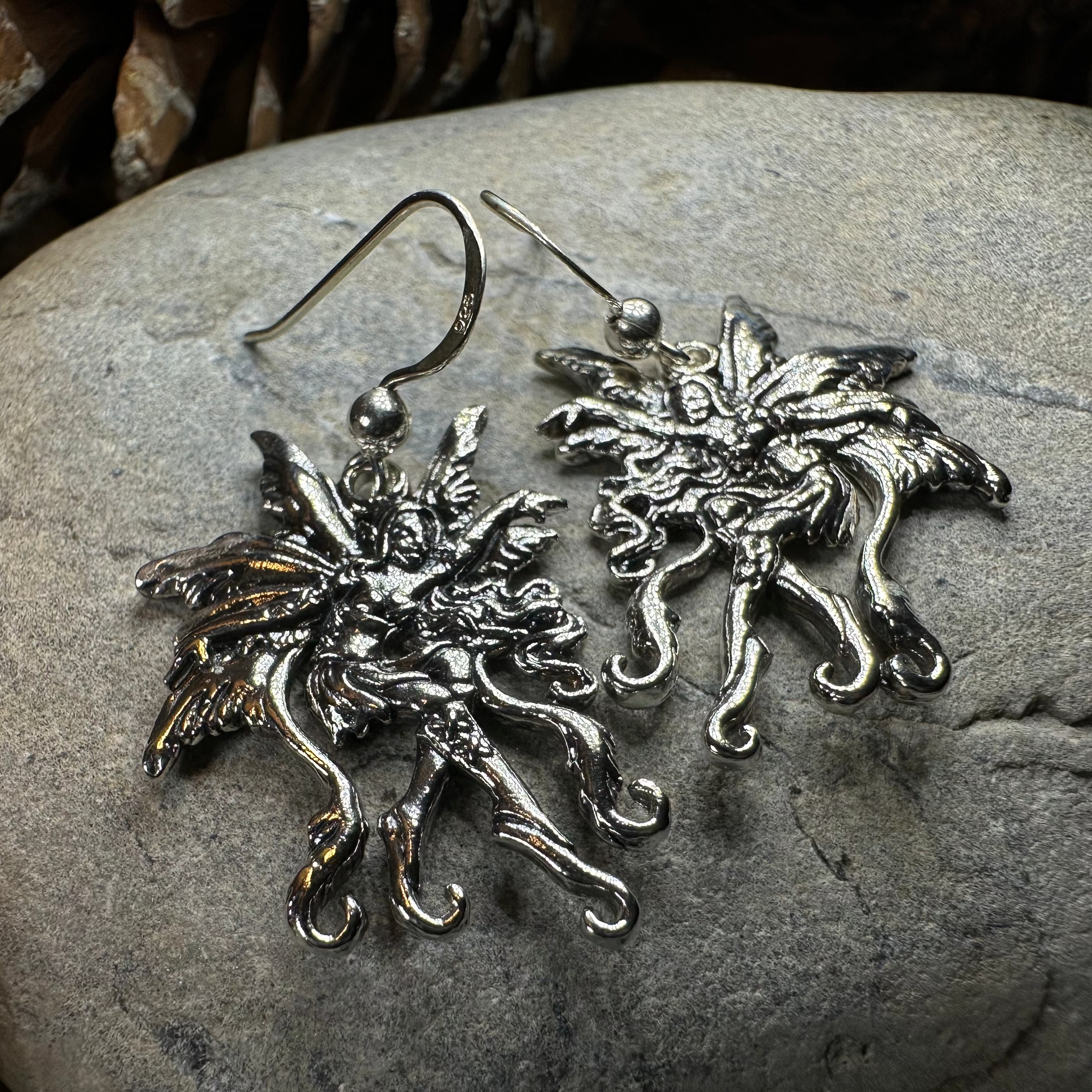 Firefly Fairy Earrings in Sterling Silver