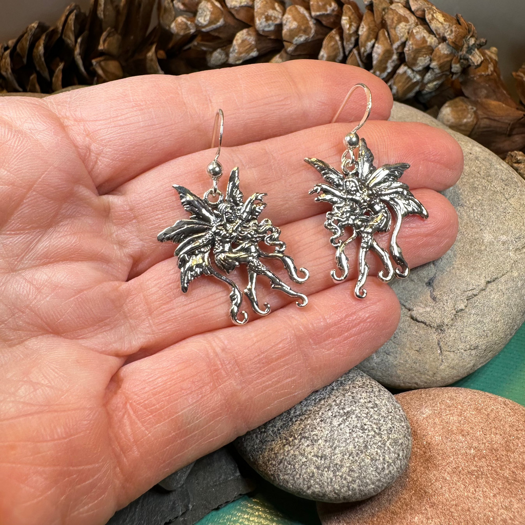 Firefly Fairy Earrings in Sterling Silver
