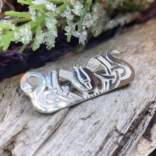 Sterling Silver Three Nornes Brooch - Handmade in Scotland