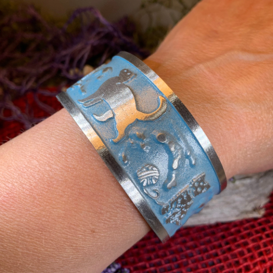 Playful Cats Cuff Bracelet