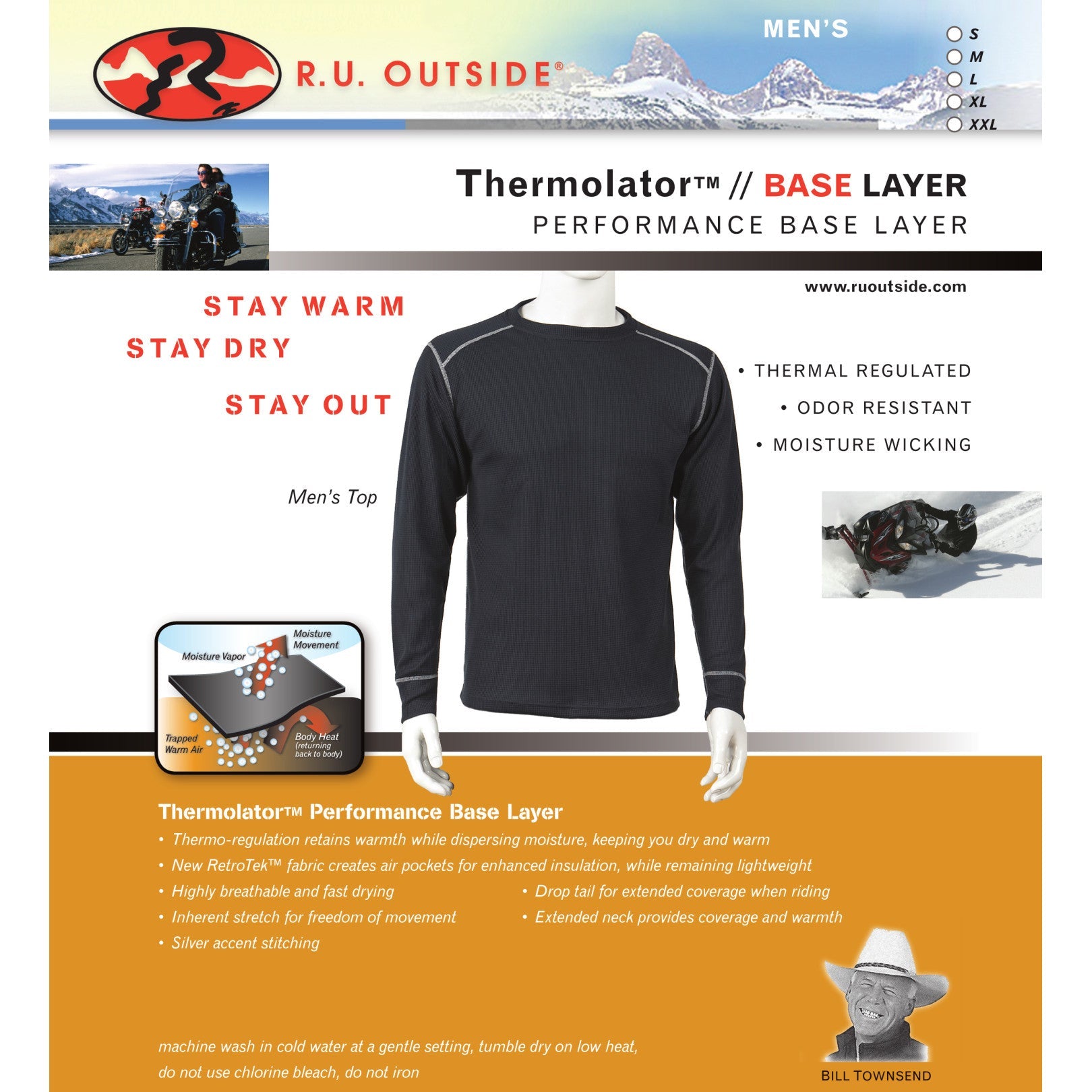 R.U. Outside Thermolator™ Top for Men
