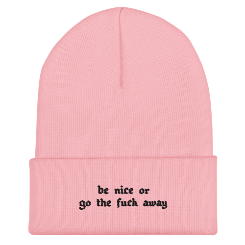 Sois gentil ou... Bonnet manchette