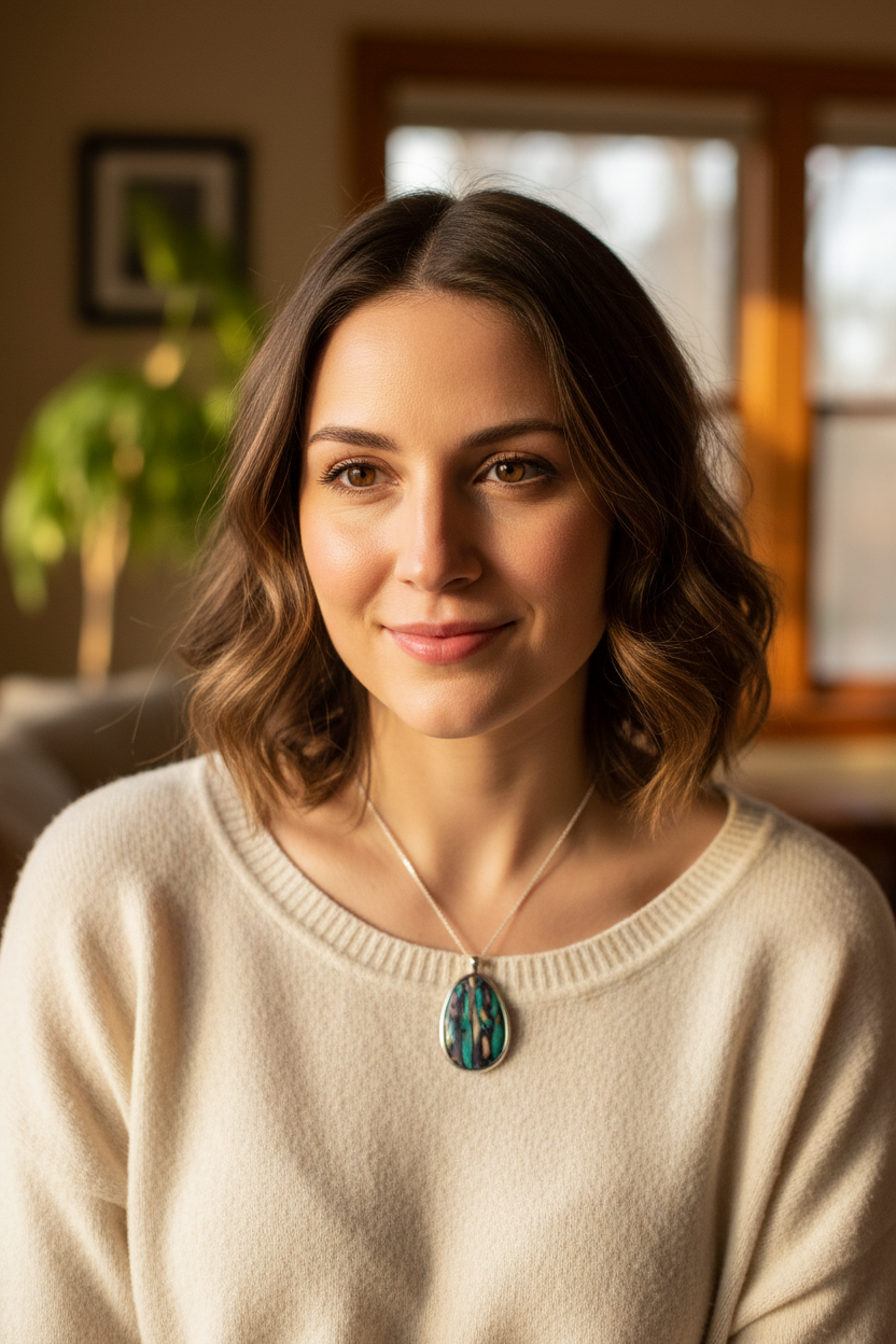 Scottish Organic Heathergems Necklace - Handmade in Scotland