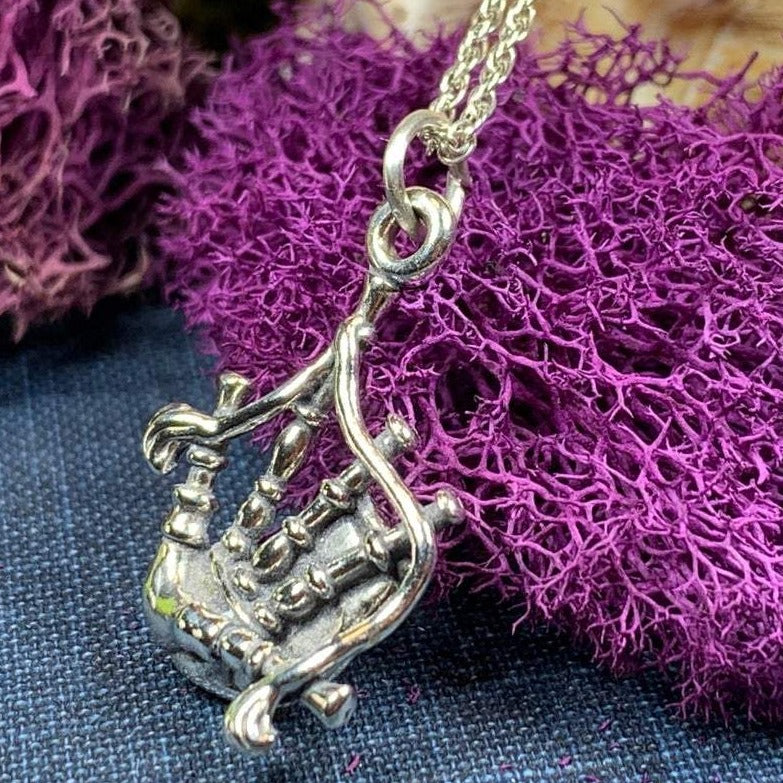 Tartan Bagpipes Necklace