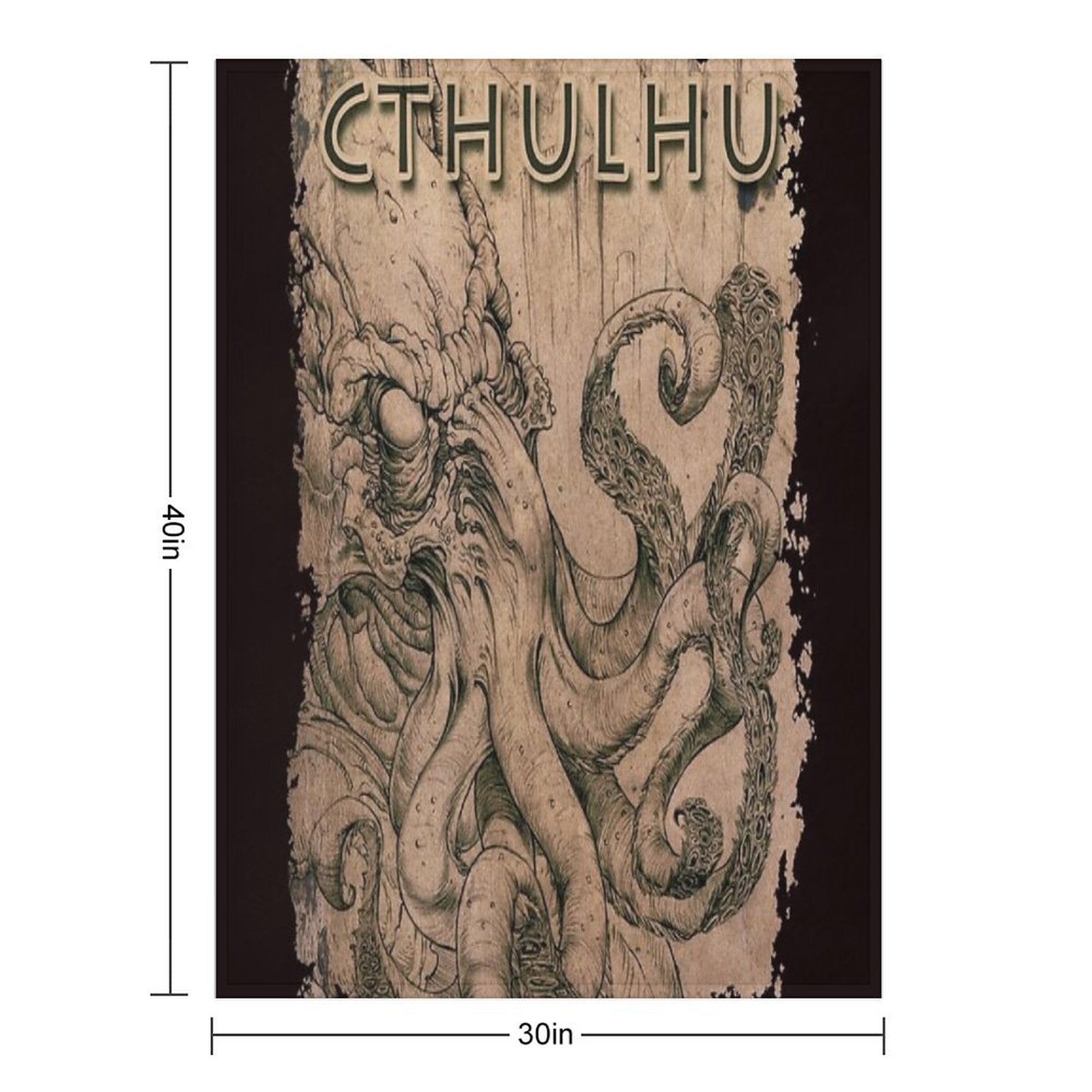 Cthulhu The Ancient Throw Blanket