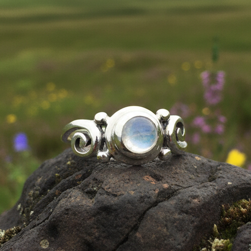 Lorna Celtic Knot Moonstone Ring