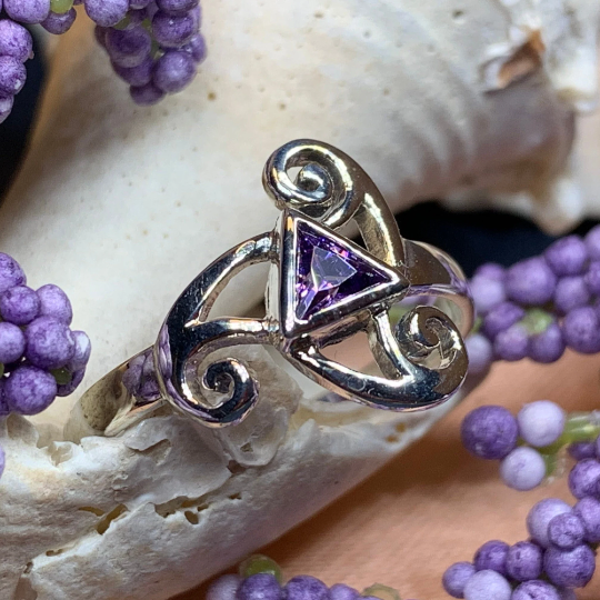 Tara Celtic Spiral Ring in Sterling Silver