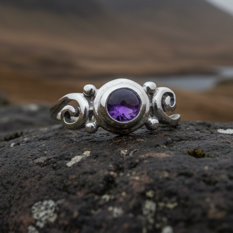 Jillian Celtic Knot Amethyst Ring