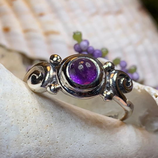 Jillian Celtic Knot Amethyst Ring