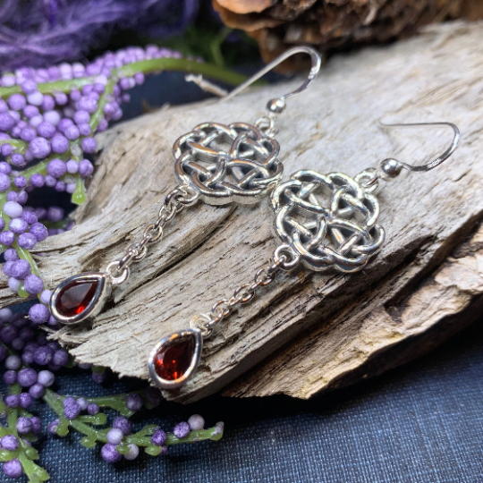 Kate Celtic Knot Earrings in Sterling Silver