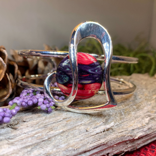 Heathergems Heart Scottish Bracelet - Handmade in Scotland
