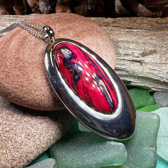 Scottish Highlands Heathergems Necklace - Handmade in Scotland