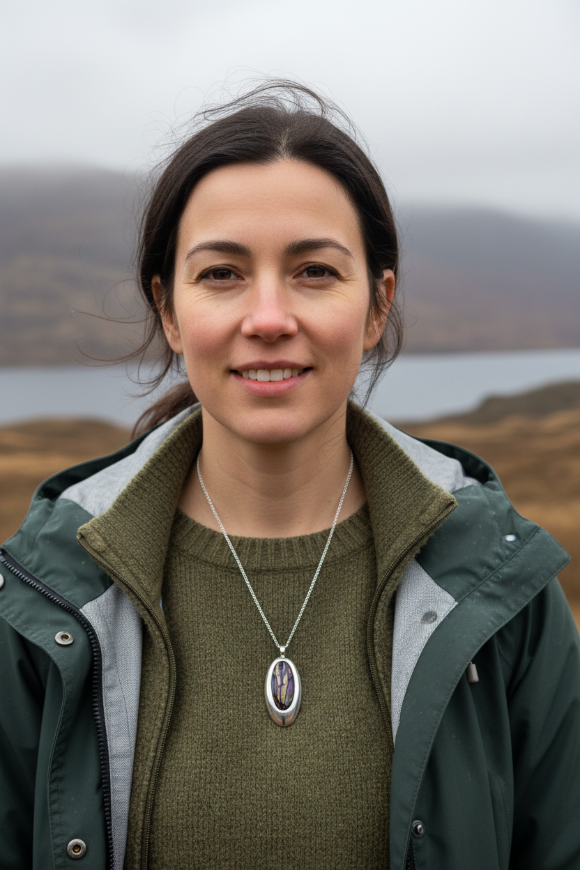 Scottish Highlands Heathergems Necklace - Handmade in Scotland