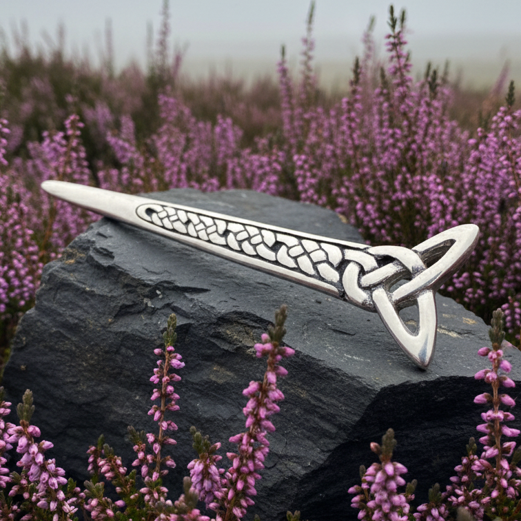 Pewter Celtic Knot Kilt Pin