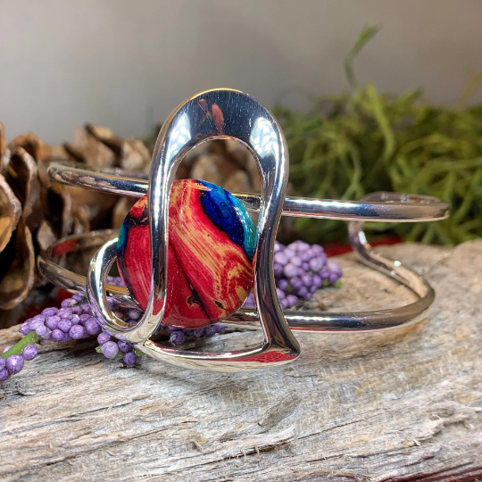 Heathergems Heart Scottish Bracelet - Handmade in Scotland