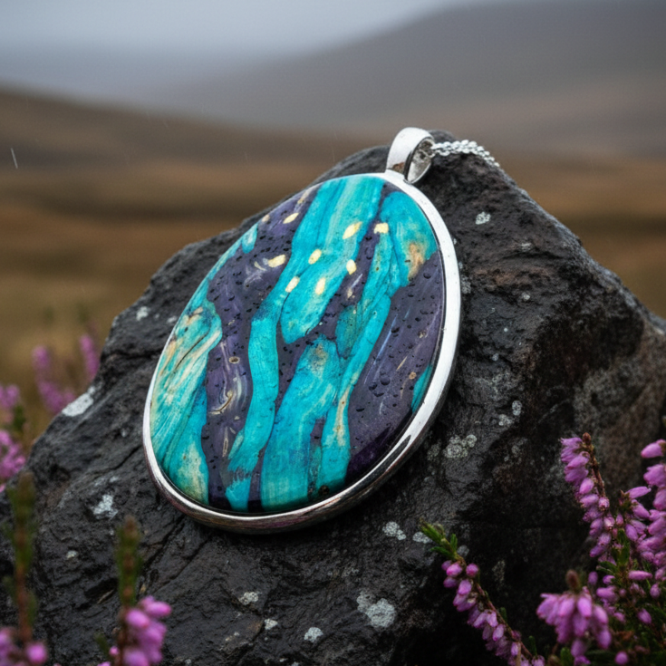 Scottish Organic Heathergems Necklace - Handmade in Scotland