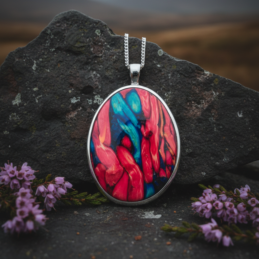 Scottish Organic Heathergems Necklace - Handmade in Scotland