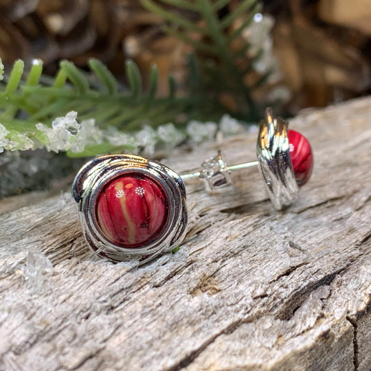Celtic Heathergems Post Earrings - Handmade in Scotland