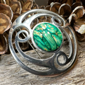Alana Heathergems Celtic Brooch - Handmade in Scotland