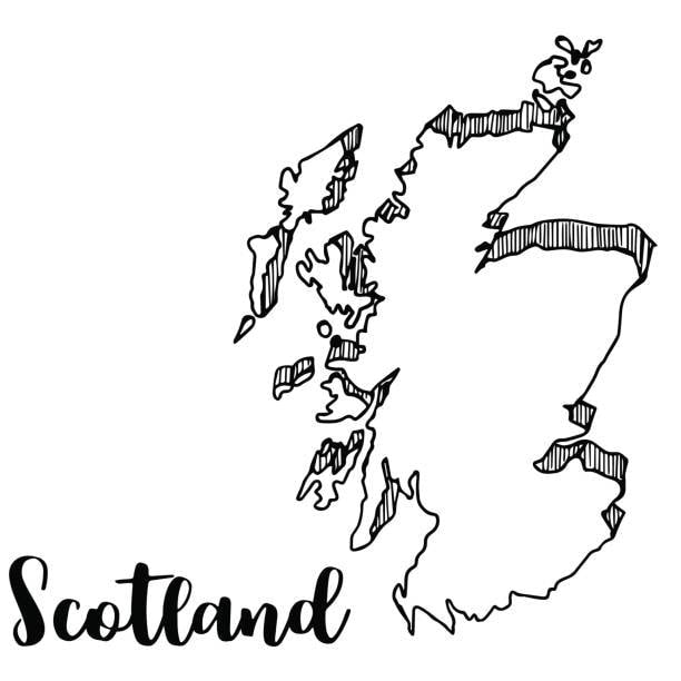 Scottish Skull Kilt Pin