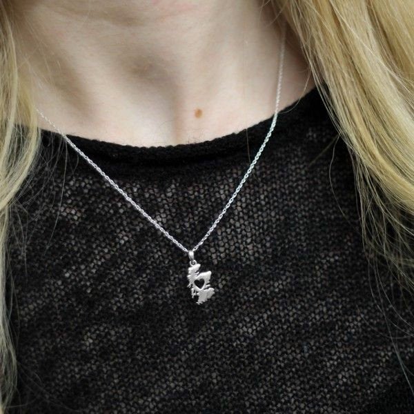 Scotland Map Necklace
