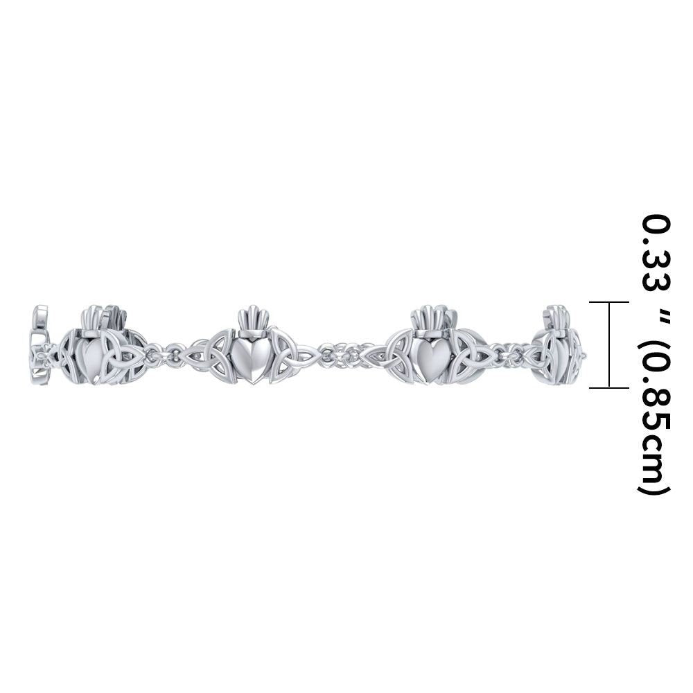Lavena Celtic Knot Claddagh Bracelet