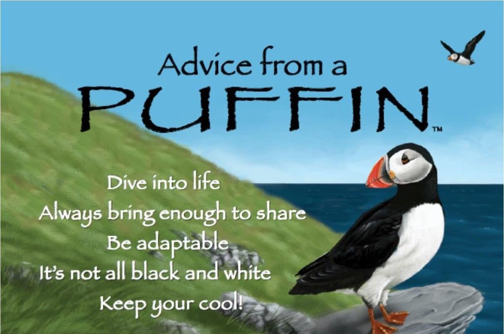 Scottish Puffin Lapel Pin in Sterling Silver