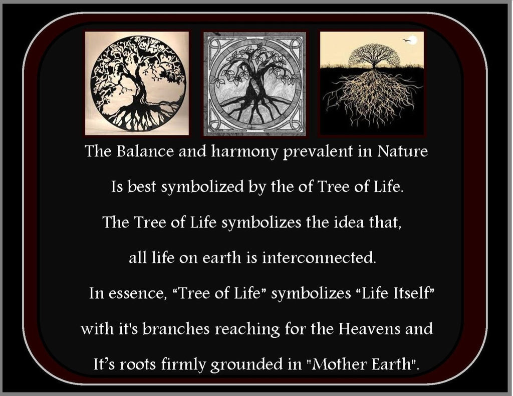 Tree of Life Stud Silver Earrings
