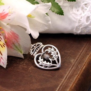 Lady Anne Luckenbooth Brooch in Sterling Silver