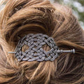 Pewter Celtic Knot Hair Slide for Women