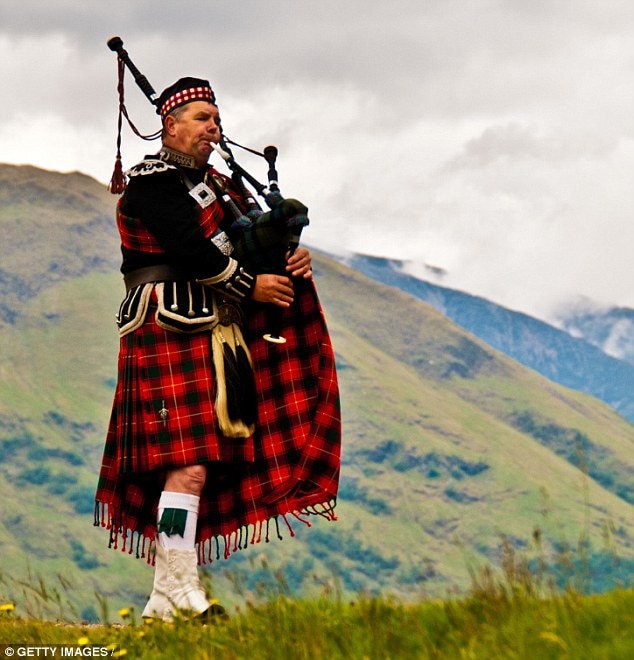 Bagpiper Lapel Pin