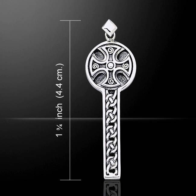 Canice Celtic Cross Necklace in Sterling Silver