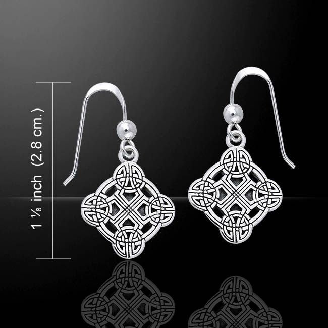 Mirna Celtic Knot Earrings in Sterling Silver