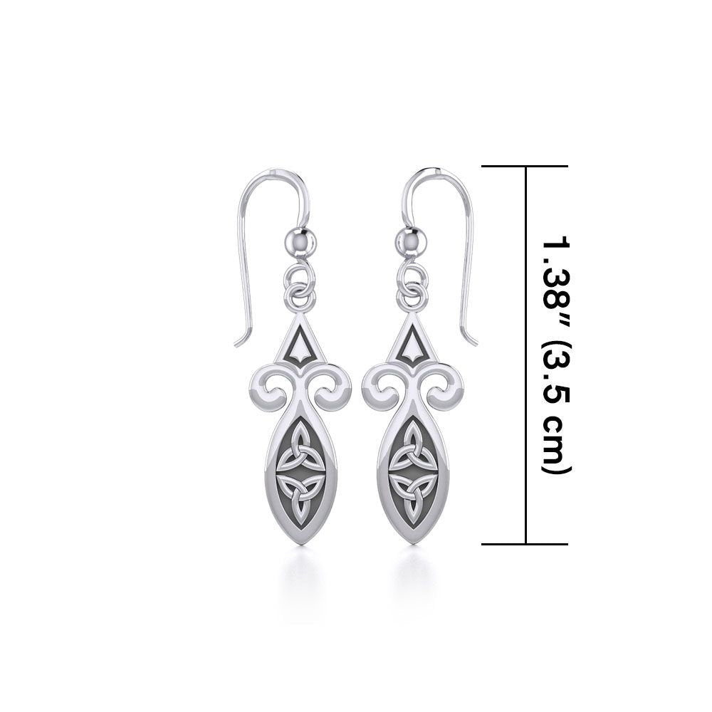 Moura Celtic Knot Earrings in Sterling Silver