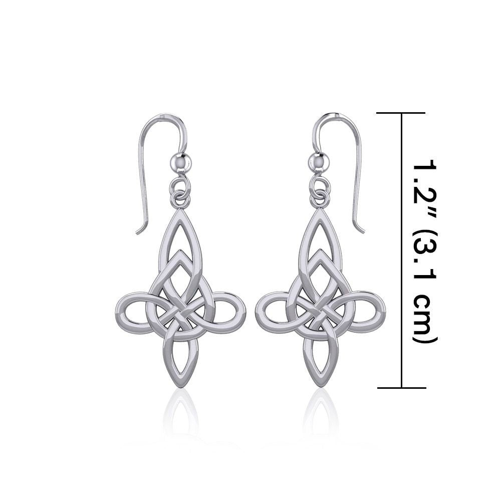 Eve Celtic Knot Earrings in Sterling Silver