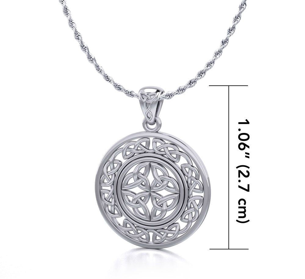 Runa Four Trinity Knot Necklace in Sterling Silver