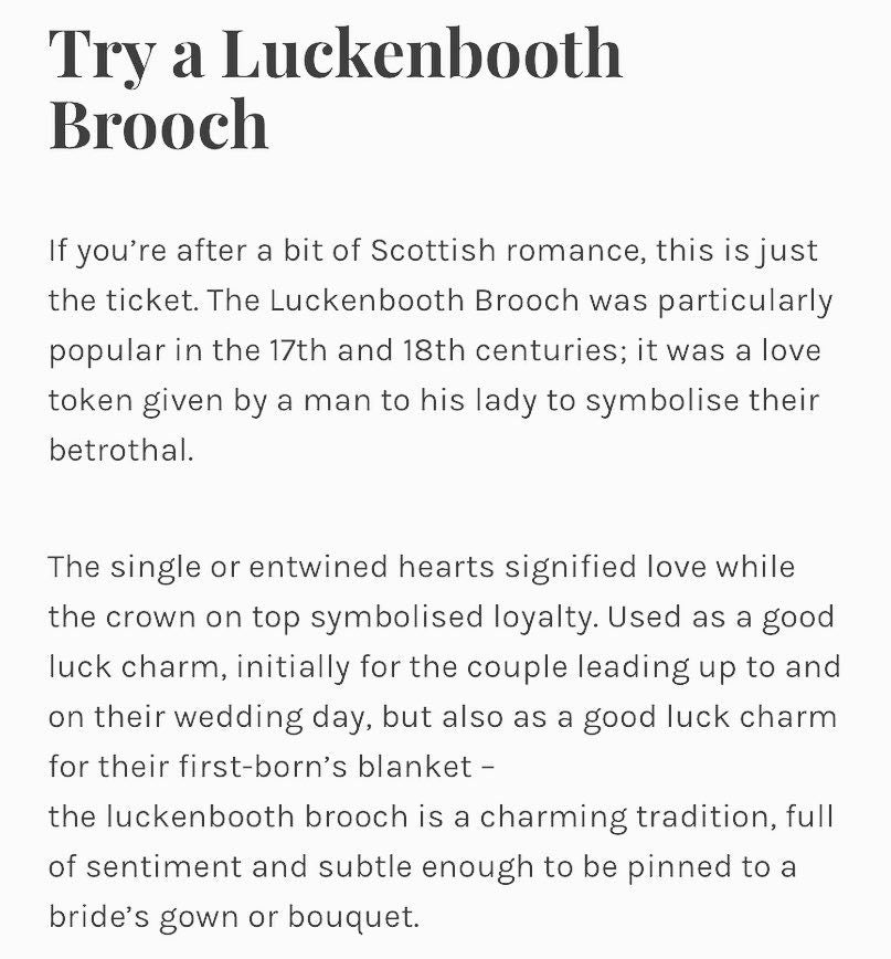 Earthly Joys Luckenbooth Brooch - Handmade in Scotland