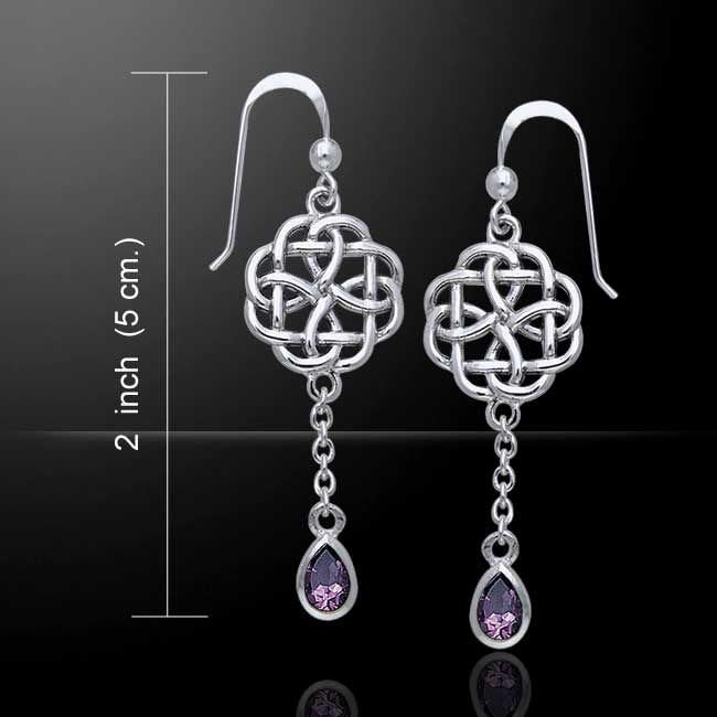 Kate Celtic Knot Earrings in Sterling Silver
