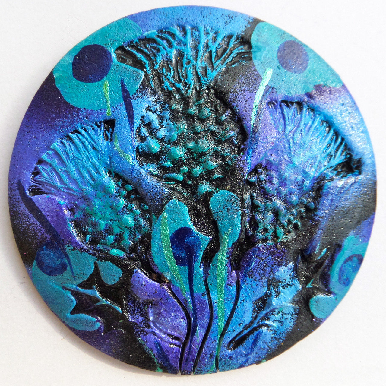 Scotland Triple Thistle Brooch - Handmade in Scotland