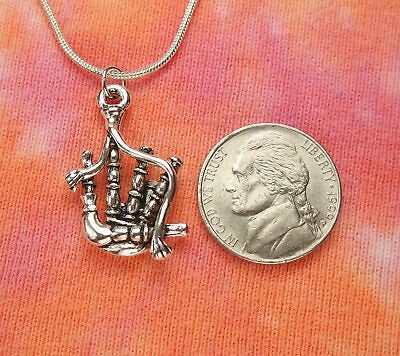 Tartan Bagpipes Necklace