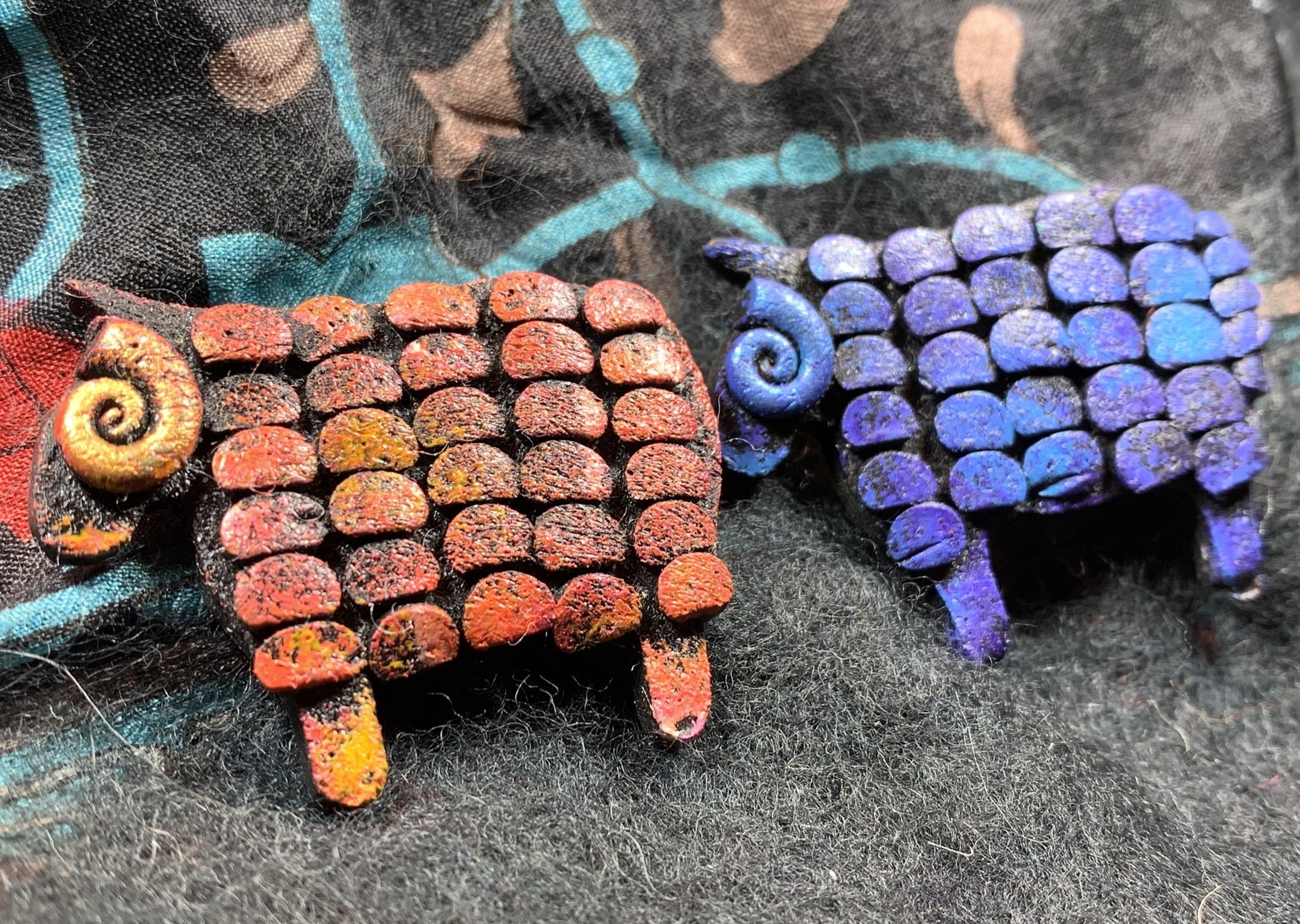Lovable Sheep Brooch - Handmade in Scotland
