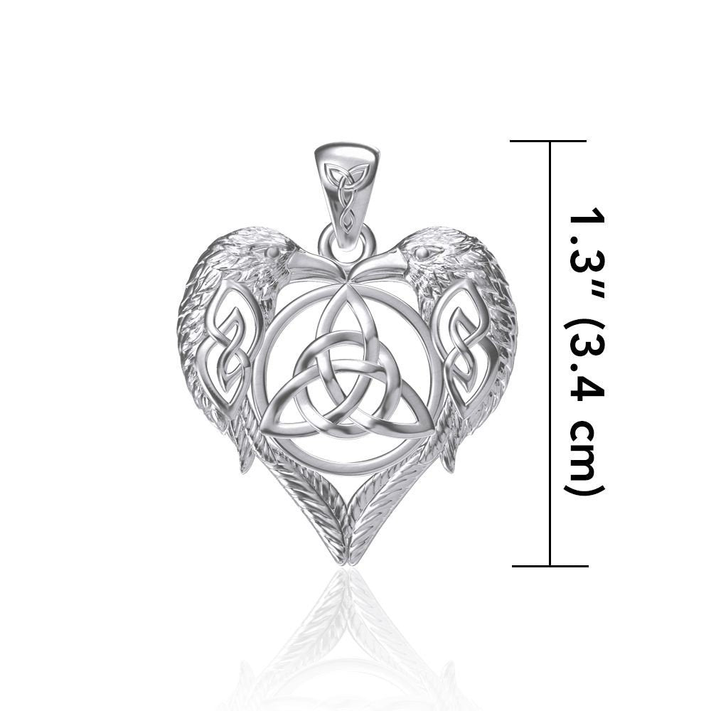 Celtic Raven Lovers Necklace