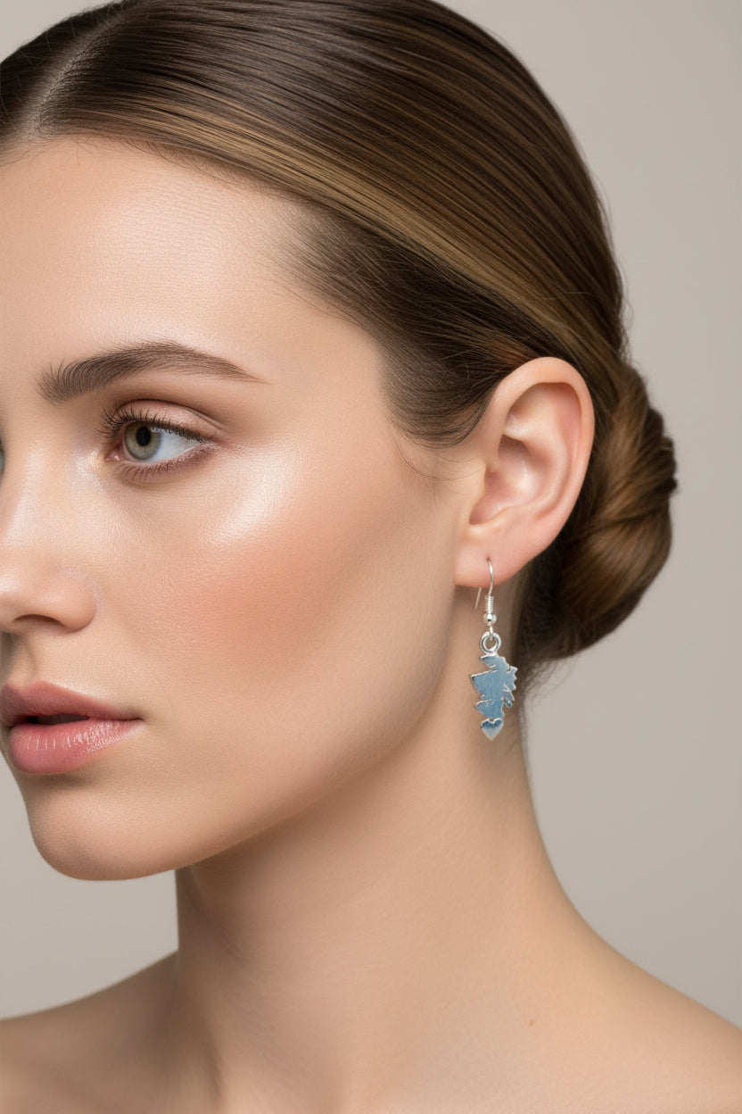 Scotland Map Earrings - Handmade in Scotland