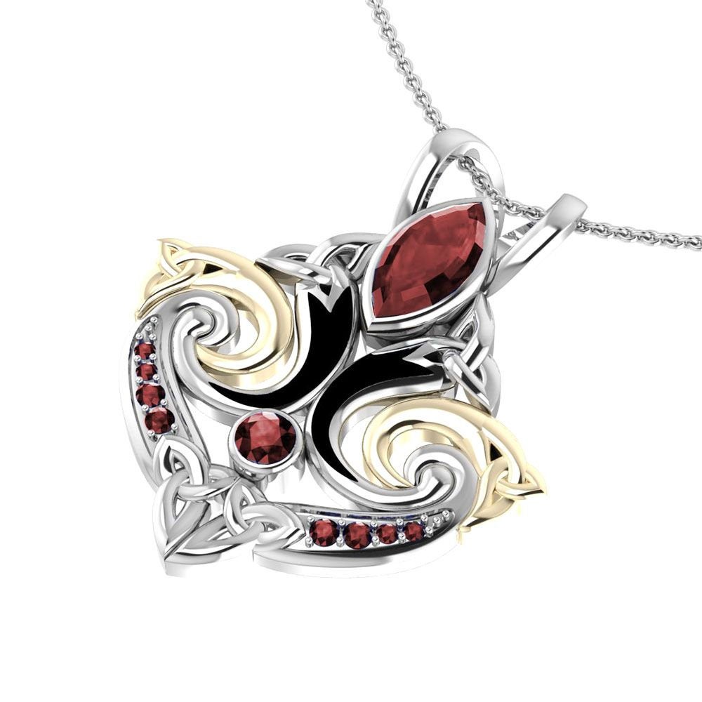 Celtic Triquetra Gemstone Necklace