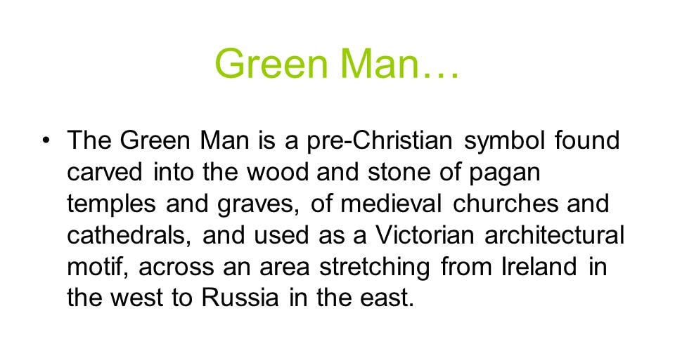 Montgeon Green Man Necklace in Sterling Silver